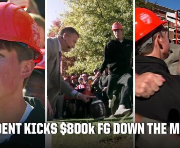 $800K FIELD GOAL! 😱💰 Henry Silver kicks PERFECT FG on Pat McAfee's Kicking Contest | College GameDay