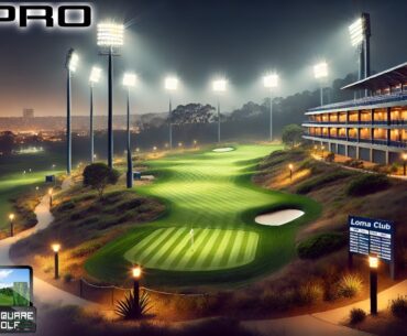 GOLFING AT NIGHT ★ The Loma Club At Night ★ on GSPro and Square Golf Launch Monitor Home Simulator