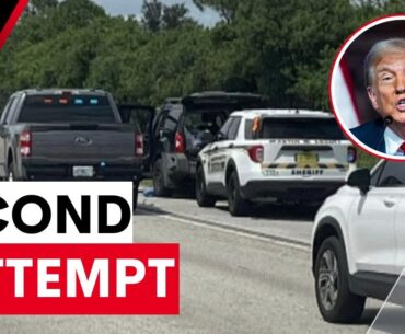Donald Trump survives second assassination attempt on golf course | 7NEWS