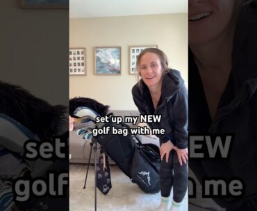 I Couldn't WAIT to Set Up My NEW Golf Bag