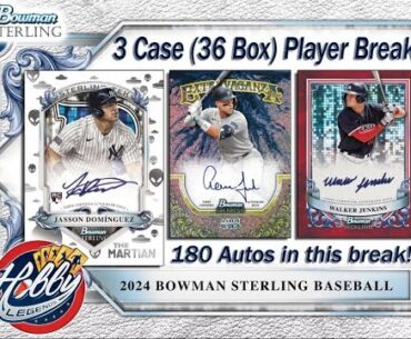 2024 Bowman STERLING 3 Case (36 Box) Player Break#1  eBay 10/19/24