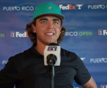 🔥 Garrick Higgo's Hot Start at the 2025 Puerto Rico Open! 🌟 Exclusive Interview After Round 1🏌️‍♂️🇵🇷