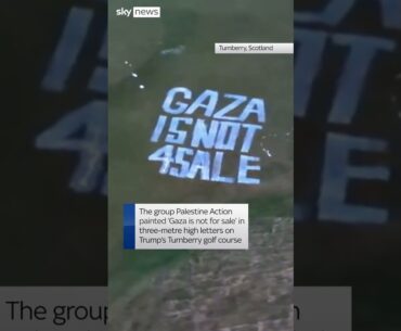 'Gaza not for sale' on Trump golf course