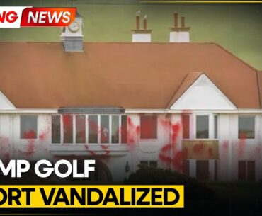 Breaking: Pro-Palestine Vandalize Donald Trump’s Golf Resort in Scotland With Graffiti | WION