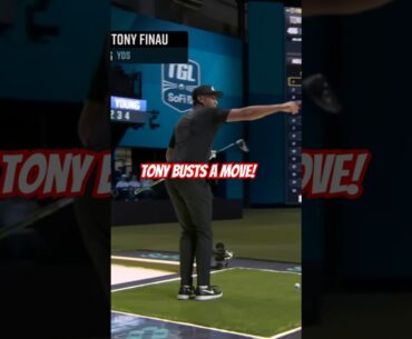 TGL: Tony Finau's Unforgettable Dance Moves in Debut! #golf #tgl #shorts