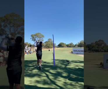 Dean Burmester's Impressive Drive on a Lengthy Par 4 #golf