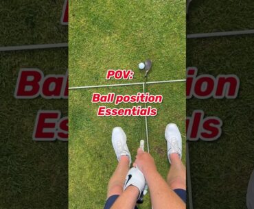 Ball position Essentials POV | Golf