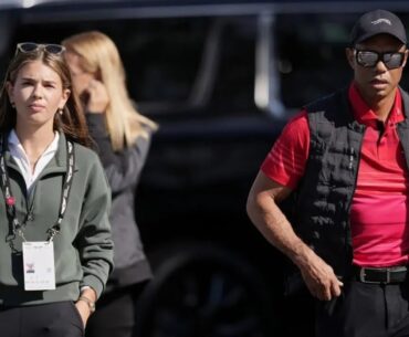 Tiger Woods arrives in Torrey Pines for the Genesis Invitational alongside Kai Trump