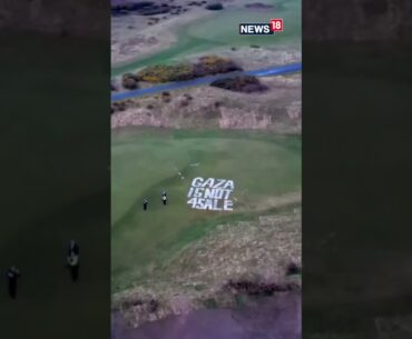 Trump's Scottish Golf Resort Vandalised With Pro-Palestine Graffiti | Donald Trump | N18S