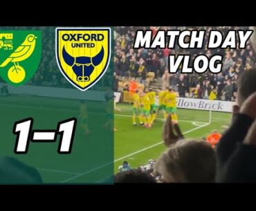 Norwich City 1 - 1 Oxford United Match Vlog | Sargent Scores Again | Harris Goal | No Playoffs?