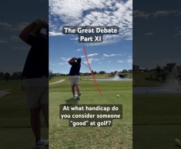 At what handicap do you consider someone “good” at golf? 🤔 Let’s Debate! 🏌️‍♂️⛳️ #shorts