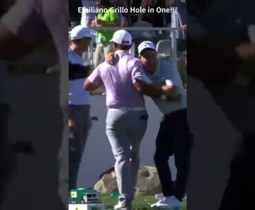 Crazy!!! Emiliano Grillo's Hole in One!!! @PGATOUR @wastemanagement