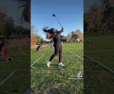 The real Kelsey Ayers golf swing #golfdrills