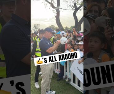 Paul Casey and Peter Uihlein always make time for the fans ❤️ #golf #LIVGolf