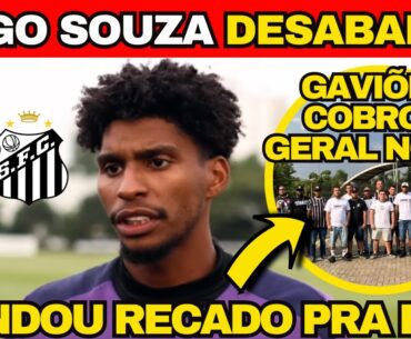 🚨 OLHA O QUE HUGO SOUZA FALOU ANTES DA DECISÃO CONTRA O SANTOS! GAVIÕES COBRA GERAL NO CT! 🚨