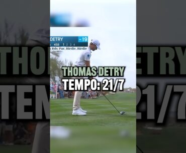 Thomas Detry’s tempo during his win at the 2025 Waste Management Phoenix Open! #golf