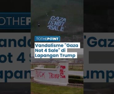 Lapangan Golf Donald Trump di Skotlandia Ditulisi 'Gaza is Not 4 Sale' oleh Aktivis Pro-Palestina
