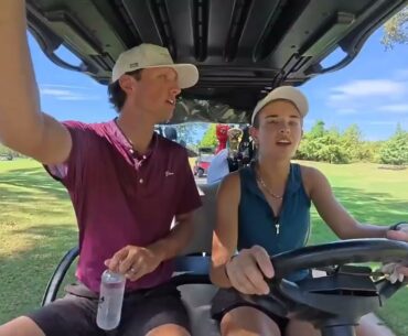 Nervous Player Attempts Daring Green Approach | Kai Trump | Golf |