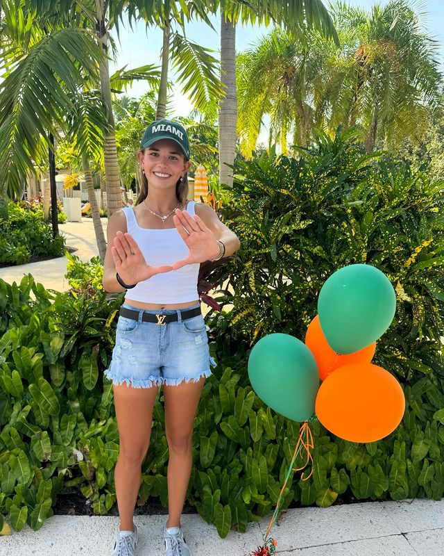 Kai Trump recently committed to the University of Miami
