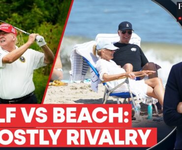Trump's Golf Trips and Biden's Beach Retreats Cost Taxpayers Millions | Firstpost America | N18G