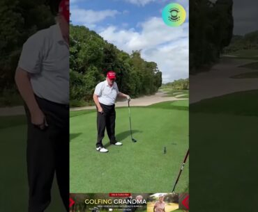 Donald Trump proudly claims that his granddaughter Kai inherited her golfing skills ! ⛳😂 #shorts