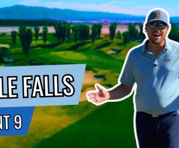 The NARROWEST Golf in Palm Springs | Eagle Falls Golf Course FRONT 9 with Hole Flyovers