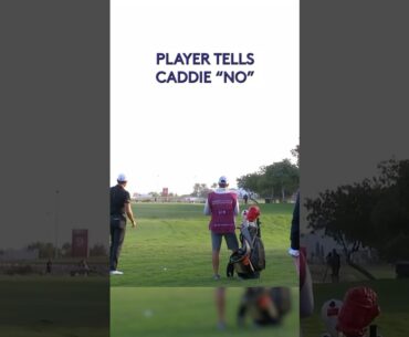 Player and Caddie RETHINK risky shot 🤯