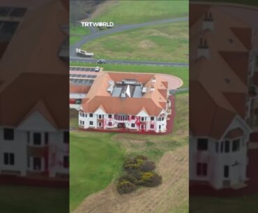 Activists vandalise Trump’s Scottish golf course in protest of his Gaza ‘take over’ proposal