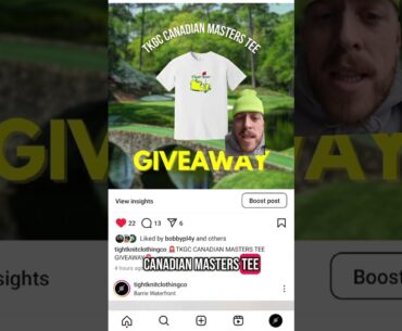 #THEMASTERS TEE GIVEWAY! #golf #canadiangolf #golfer #golfaddict #golftee #golfchannel