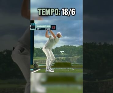 Wyndham Clark’s golf swing tempo at TGL! #golf