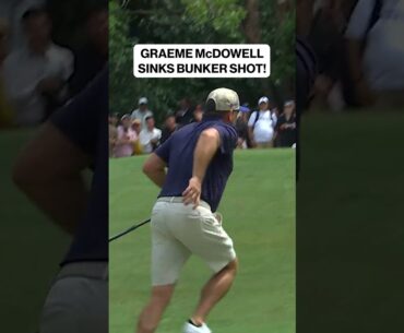WHAT. A. SHOT. BY GRAEME McDOWELL 😲😱 #LIV #golf #livgolf #golfer #holeout #bunker