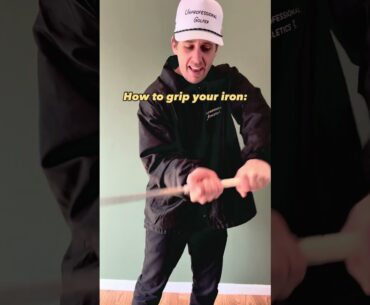 How to grip your irons and golf clubs! #golf #golfinstruction #golfcoach #golftips #golfshorts