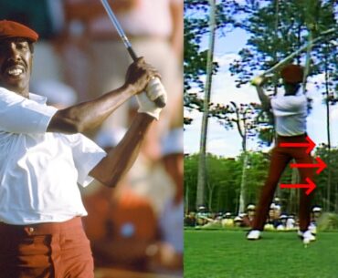 How would your golf swing look with a BROKEN arm! | Calvin Peete | Swing Theory