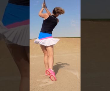 Amazing Golf Swing you need to see | Golf Girl awesome swing | Golf shorts | Liv Cooke