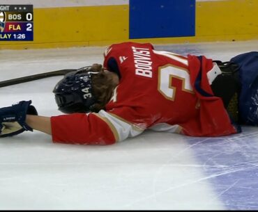 Adam Boqvist Injured On Clearing Attempt