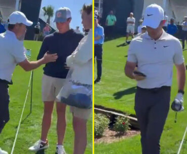 Rory McIlroy appears to confiscate fan's phone in tense altercation at The Players Championship