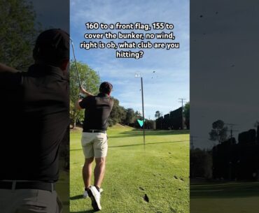 OB and bunker right, bunker short is a bad miss. What club are you hitting here?  #golf #golfswing