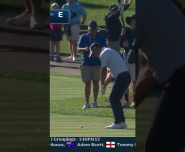 Justin Lower HOLES OUT after the water 💧🏌️