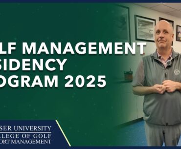 Golf Management Residency Program 2025