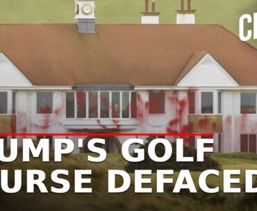 LIVE | Pro Palestine Protesters VANDALISE President Donald Trump's Turnberry Golf Resort In Scotland