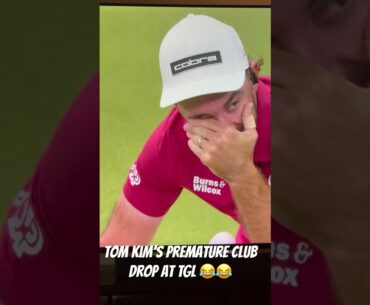 Tom Kim thought he had the chip in at TGL. He was wrong 😂😂