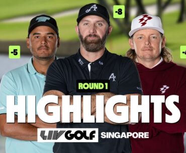 LIV Golf Singapore Round 1 Highlights | Dustin Johnson Leads After Historic Round!