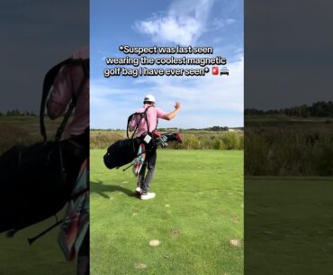 With a magnetic golf bag like this, everyone will be after you! #golf #golfbag #golfskill #golfswing