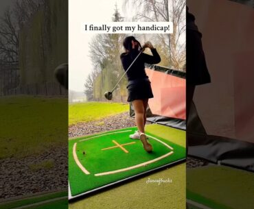 I got my golf handicap!⛳ #golfhandicap #newgolfer #blackgirlgolfer