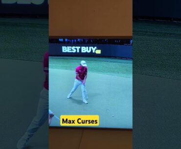 Max Homa misses putt drops fbomb #golf #tgl #oneofus