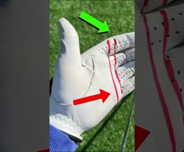 Grip the club in the fingers hack #golf #golftips #golfgrip #griptips #golfcoach