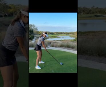 President Trump’s Granddaughter Kai Trump shows off her swing