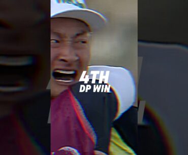 Haotong LI emotional reaction putting to gain a 4th DP WIN last week! 🏆 #golf #shorts