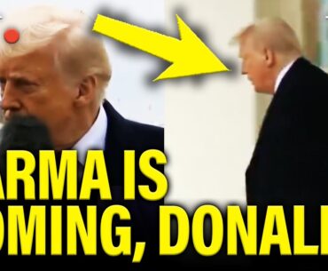Trump Gets SMACKED in FACE as he RUNS AWAY TO GOLF