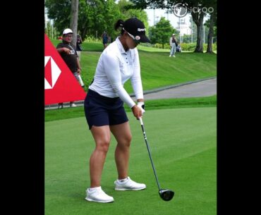 She's hinging at the start of the backswing. She is Seiyoung Kim, LPGA professional with 12 wins